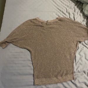 Brown top with glitter